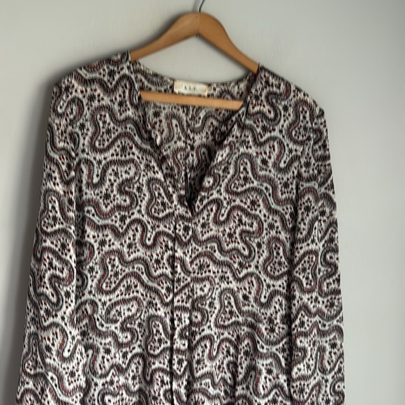 A.L.C. Multicolor Randi Floral Silk Calico Prairie Paisley Mini Dress 10 - Picture 3 of 11